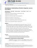 Cover page: Developing an Understanding of Emotion Categories: Lessons from Objects