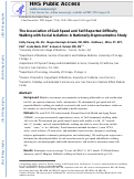 Cover page: The association of gait speed and self-reported difficulty walking with social isolation: A nationally-representative study.