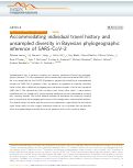 Cover page: Accommodating individual travel history and unsampled diversity in Bayesian phylogeographic inference of SARS-CoV-2