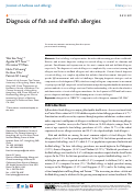 Cover page: Diagnosis of fish and shellfish allergies