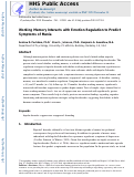 Cover page: Working memory interacts with emotion regulation to predict symptoms of mania