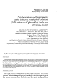 Cover page: Polychromatism and biogeography in the ophiuroid <i>Amphipholis squamata</i> (Echinodermata: Ophiuroidea) in the area of Messina