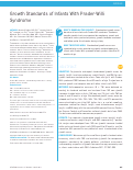 Cover page: Growth Standards of Infants With Prader-Willi Syndrome