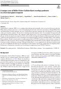 Cover page: A unique case of Miller Fisher-Guillain-Barré overlap syndrome in a liver transplant recipient