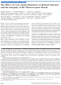 Cover page: The Effect of Cone Opsin Mutations on Retinal Structure and the Integrity of the Photoreceptor MosaicEffect of Opsin Mutations on Photoreceptor Phenotype