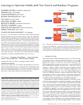 Cover page: Learning to optimize halide with tree search and random programs