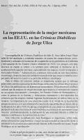 Cover page: La representación de la mujer mexicana en los EE.UU. en las <em>Crónicas Diabólicas</em> de Jorge Ulica