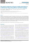 Cover page: The genetic architecture of human complex phenotypes is modulated by linkage disequilibrium and heterozygosity