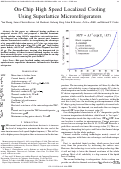 Cover page: On-chip high speed localized cooling using superlattice microrefrigerators