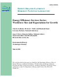 Cover page: Energy Efficiency Services Sector: Workforce Size and Expectations for Growth