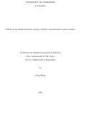 Cover page: Studies in morphophonological copying: Analysis, experimentation and modeling