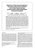 Cover page: Detection of fast neuronal signals in the motor cortex from functional near infrared spectroscopy measurements using independent component analysis