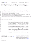 Cover page: Magnification, dust and time-delay constraints from the first resolved strongly lensed Type Ia supernova iPTF16geu