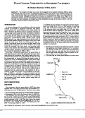 Cover page: Wave Climate Variability in Southern California