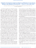 Cover page: Evaluation of a Program to Improve Linkage to and Retention in Care Among Refugees with Hepatitis B Virus Infection — Three U.S. Cities, 2006–2018