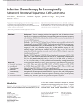 Cover page: Induction Chemotherapy for Locoregionally Advanced Sinonasal Squamous Cell Carcinoma.