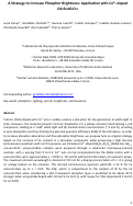 Cover page: A strategy to increase phosphor brightness: Application with Ce<sup>3+</sup>–doped Gd<sub>3</sub>Sc<sub>2</sub>Al<sub>3</sub>O<sub>12</sub>