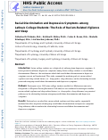 Cover page: Racial Discrimination and Depressive Symptoms among Latina/o College Students: The Role of Racism-Related Vigilance and Sleep.