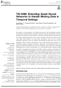 Cover page: TSI-GNN: Extending Graph Neural Networks to Handle Missing Data in Temporal Settings.