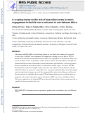 Cover page: A scoping review on the role of masculine norms in men’s engagement in the HIV care continuum in sub-Saharan Africa