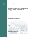 Cover page: Performance Evaluation of Real Time Formaldehyde Monitors: PTR-MS and Interscan 4160-500B Portable Monitor