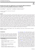 Cover page: Anxiety, fear, panic: An approach to assessing the defensive behavior system across the predatory imminence continuum