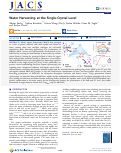 Cover page: Water Harvesting at the Single-Crystal Level