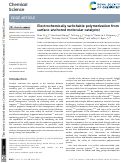 Cover page: Electrochemically switchable polymerization from surface-anchored molecular catalysts