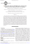 Cover page: Resolving Surface Rain from GMI High-Frequency Channels: Limits Imposed by the Three-Dimensional Structure of Precipitation Resolving Surface Rain from GMI High-Frequency Channels: Limits Imposed by the Three-Dimensional Structure of Precipitation