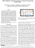 Cover page: CORE: Mitigating Catastrophic Forgetting in Continual Learning through Cognitive Replay