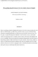 Cover page: The puzzling degraded status of who free relative clauses in English