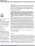 Cover page: Hepatitis B care cascade among people with HIV/HBV coinfection in the North American AIDS Cohort Collaboration on Research and Design, 2012–2016