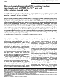 Cover page: Diptoindonesin G promotes ERK-mediated nuclear translocation of p-STAT1 (Ser727) and cell differentiation in AML cells.