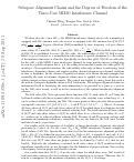 Cover page: Subspace Alignment Chains and the Degrees of Freedom of the Three-User MIMO Interference Channel