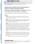 Cover page: Modeling vitamin D insufficiency and moderate deficiency in adult mice via dietary cholecalciferol restriction