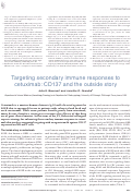 Cover page: Targeting secondary immune responses to cetuximab: CD137 and the outside story