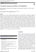 Cover page: Soil ingestion among young children in rural Bangladesh.