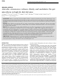 Cover page: Antrodia cinnamomea reduces obesity and modulates the gut microbiota in high-fat diet-fed mice