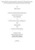 Cover page: Pattern and process: An examination of how evolutionary forces shape patterns of genetic diversity and adaptive potential in the long-lived tree species, giant sequoia