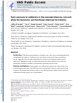 Cover page: Early exposure to antibiotics in the neonatal intensive care unit alters the taxonomic and functional infant gut microbiome