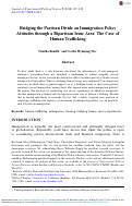 Cover page: Bridging the Partisan Divide on Immigration Policy Attitudes through a Bipartisan Issue Area: The Case of Human Trafficking