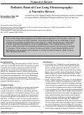 Cover page: Pediatric Point-of-Care Lung Ultrasonography:  A Narrative Review