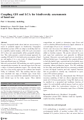 Cover page: Coupling GIS and LCA for biodiversity assessments of land use: Part 1: Inventory modeling