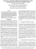 Cover page: Are discourse expectations modulated by being linguistically creative? A production and perception study on Implicit Causality