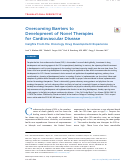 Cover page: Overcoming Barriers to Development&nbsp;of&nbsp;Novel Therapies for&nbsp;Cardiovascular Disease Insights From the Oncology Drug Development Experience