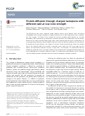 Cover page: Protein diffusion through charged nanopores with different radii at low ionic strength