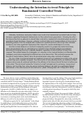 Cover page: Understanding the Intention-to-treat Principle in Randomized Controlled Trials