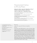 Cover page: Nonstructural Carbon in Woody Plants