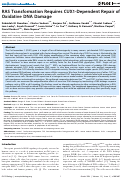 Cover page: RAS Transformation Requires CUX1-Dependent Repair of Oxidative DNA Damage