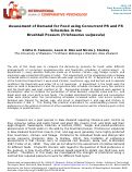 Cover page: Assessment of Demand for Food under Concurrent PR and FR Schedules in the Brushtail Possum (      <em>Trichosurus Vulpecula</em>      )